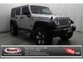 2010 Bright Silver Metallic Jeep Wrangler Unlimited Rubicon 4x4  photo #1