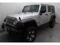 2010 Bright Silver Metallic Jeep Wrangler Unlimited Rubicon 4x4  photo #3