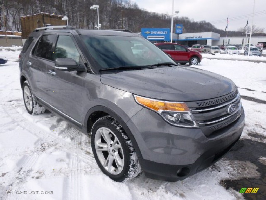 2013 Explorer Limited 4WD - Sterling Gray Metallic / Charcoal Black photo #2