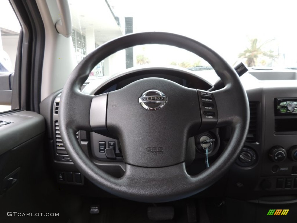 2007 Titan LE Crew Cab 4x4 - Majestic Blue / Graphite Black/Titanium photo #14