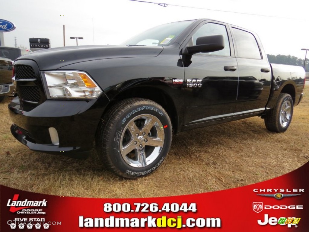 2014 1500 Express Crew Cab - Black / Black/Diesel Gray photo #1