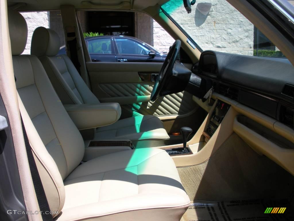 1991 S Class 420 SEL - Pearl Grey Metallic / Parchment photo #15