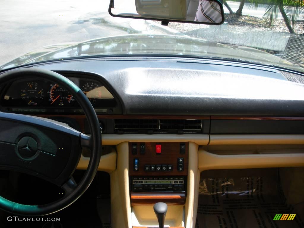 1991 S Class 420 SEL - Pearl Grey Metallic / Parchment photo #17