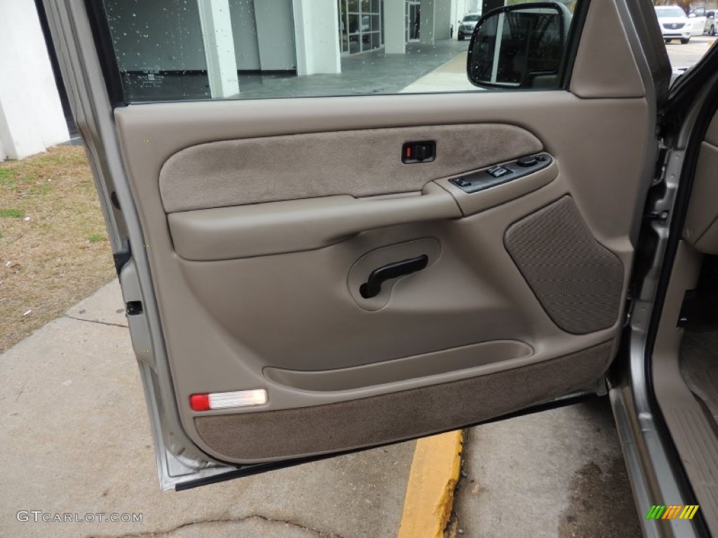 2003 Silverado 1500 LS Extended Cab - Light Pewter Metallic / Tan photo #12