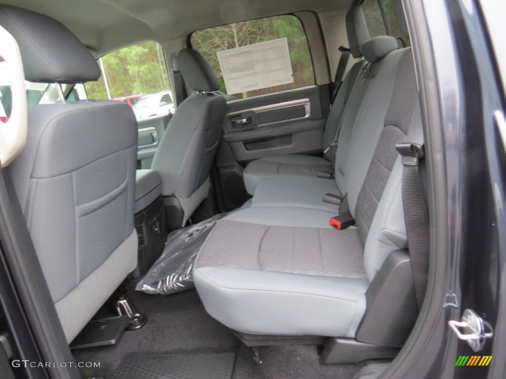 2014 1500 Big Horn Crew Cab - Maximum Steel Metallic / Black/Diesel Gray photo #7