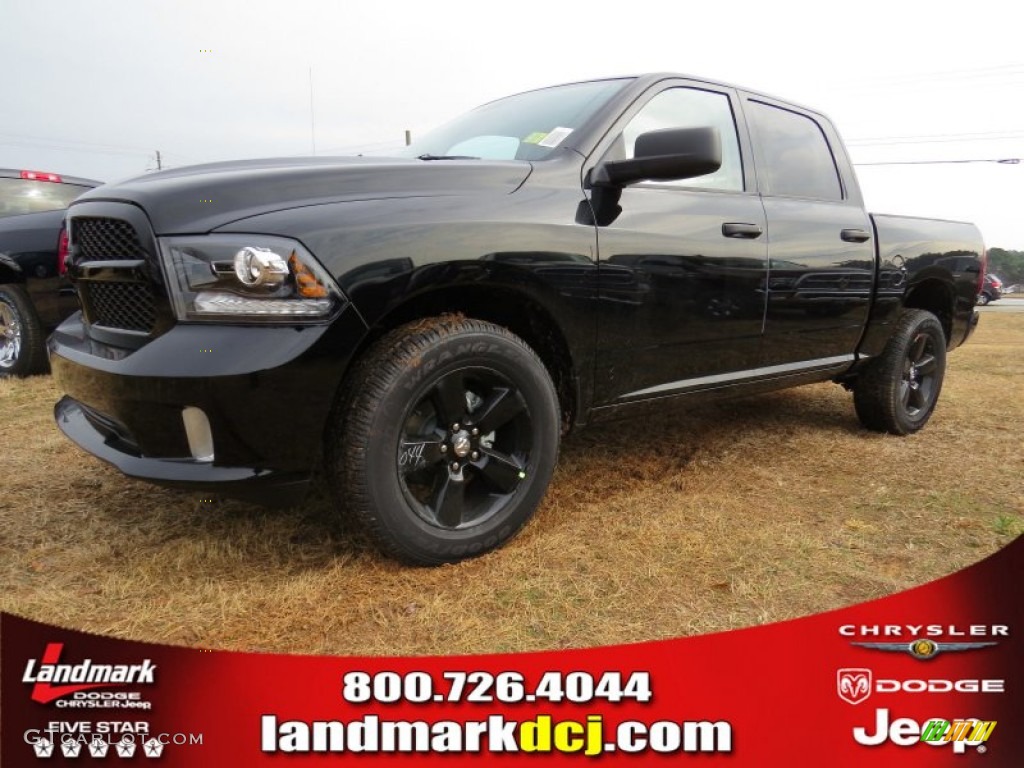 2014 1500 Express Crew Cab - Black / Black/Diesel Gray photo #1