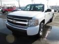 2008 Summit White Chevrolet Silverado 1500 Work Truck Extended Cab  photo #3