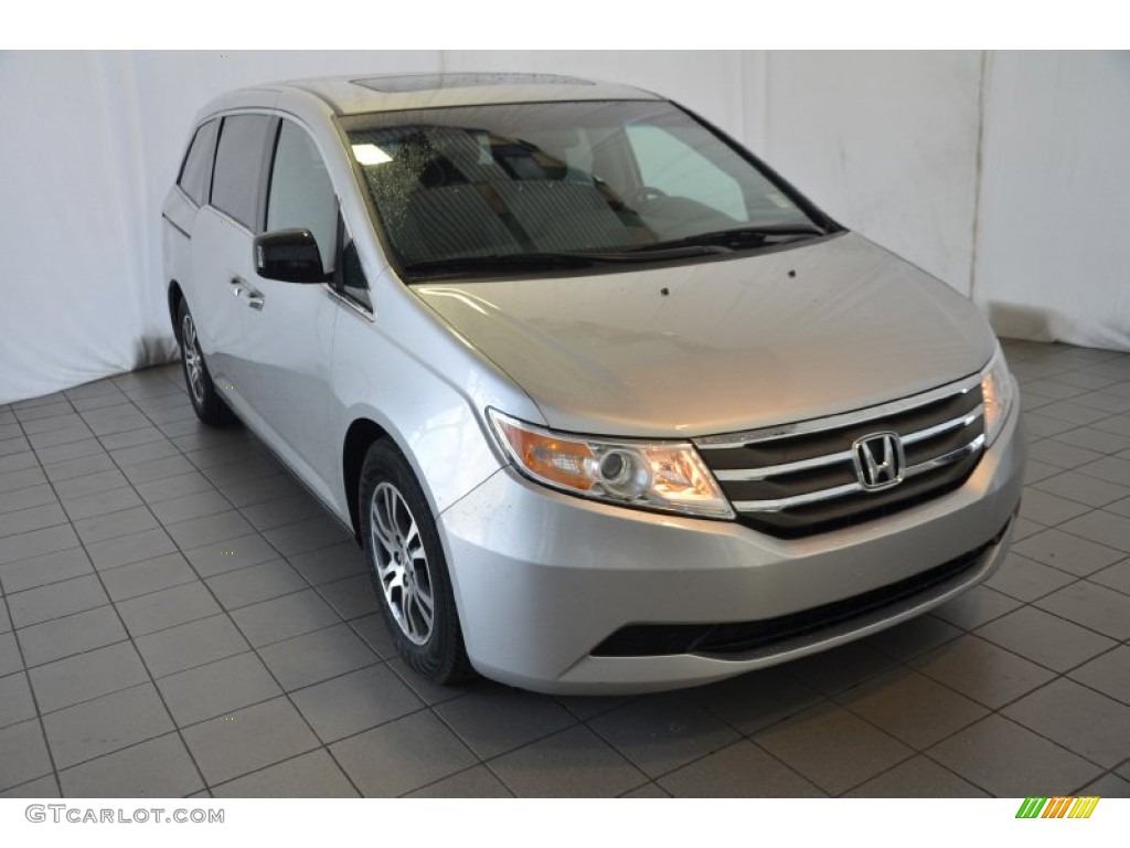 2011 Odyssey EX-L - Alabaster Silver Metallic / Gray photo #1