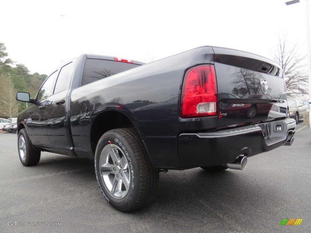 2014 1500 Express Quad Cab - Maximum Steel Metallic / Black/Diesel Gray photo #2