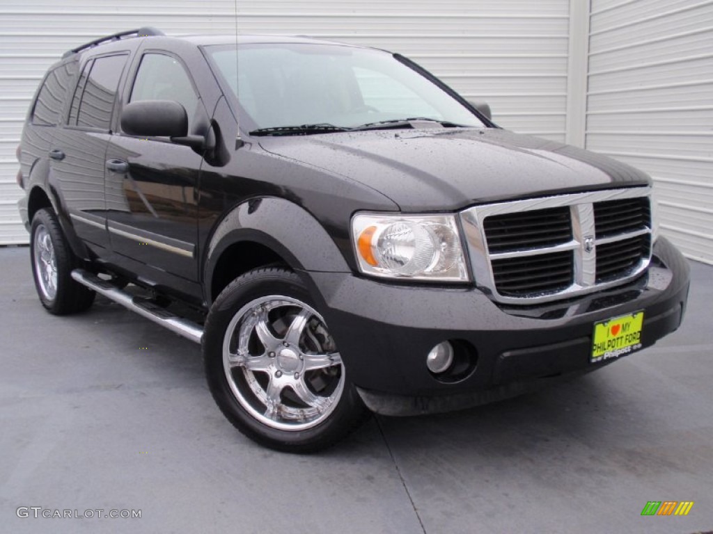 2008 Durango SLT - Brilliant Black / Dark/Light Slate Gray photo #1