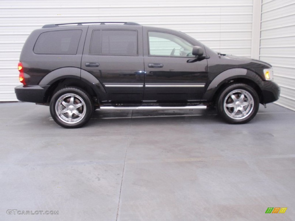 2008 Durango SLT - Brilliant Black / Dark/Light Slate Gray photo #3