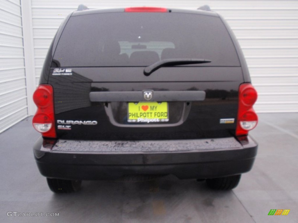 2008 Durango SLT - Brilliant Black / Dark/Light Slate Gray photo #5