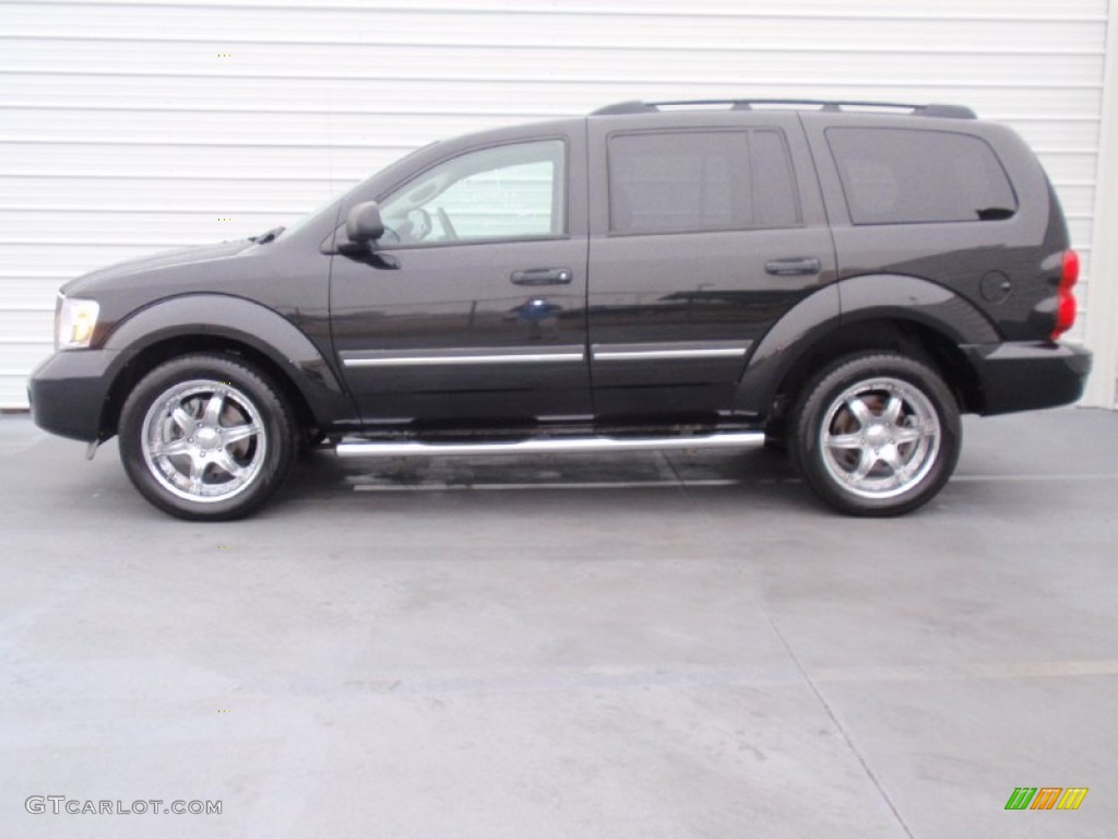 2008 Durango SLT - Brilliant Black / Dark/Light Slate Gray photo #6