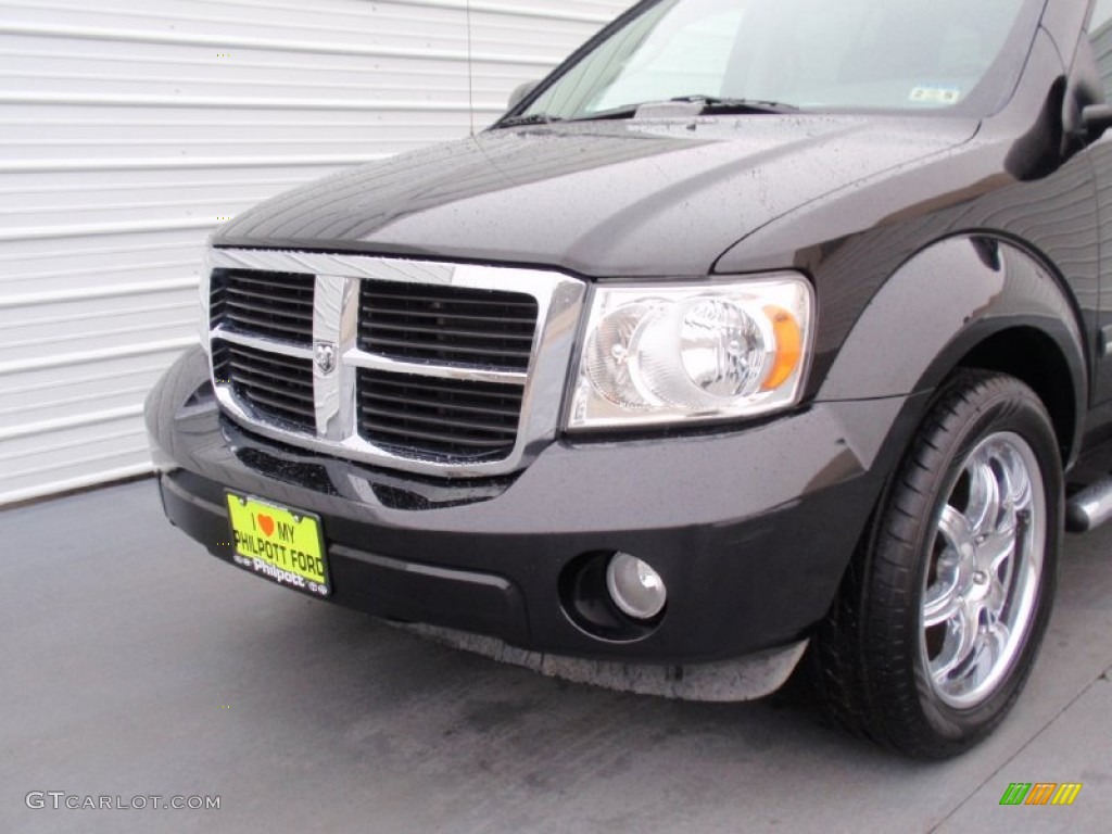 2008 Durango SLT - Brilliant Black / Dark/Light Slate Gray photo #12