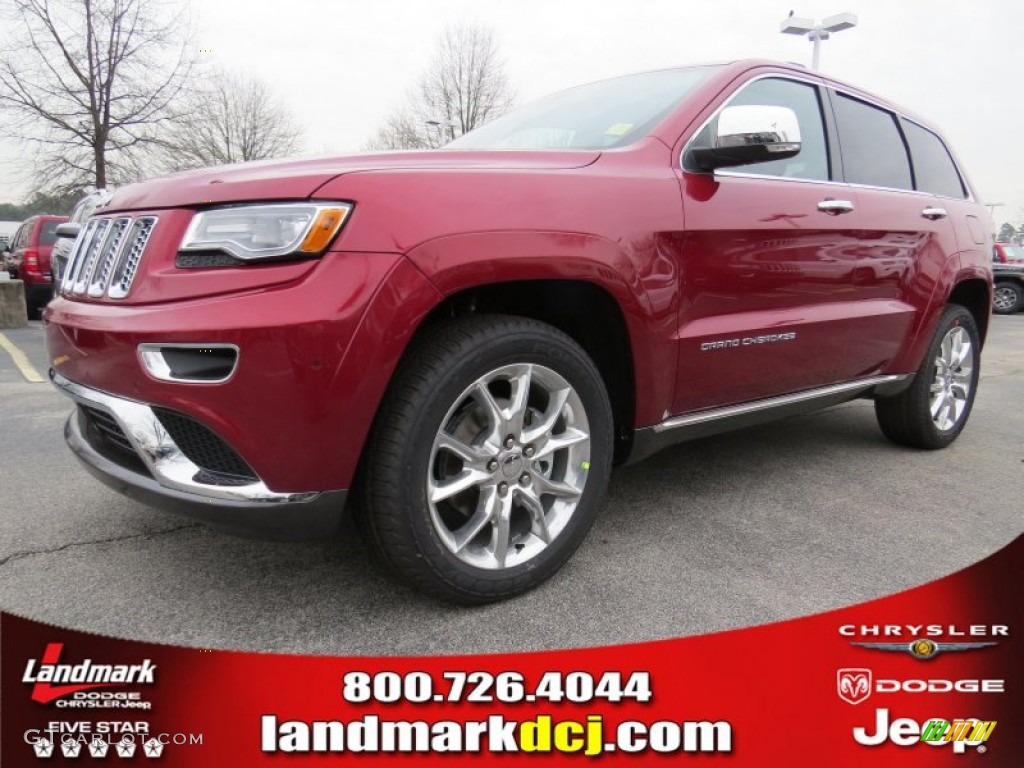 2014 Grand Cherokee Summit - Deep Cherry Red Crystal Pearl / Summit Grand Canyon Jeep Brown Natura Leather photo #1