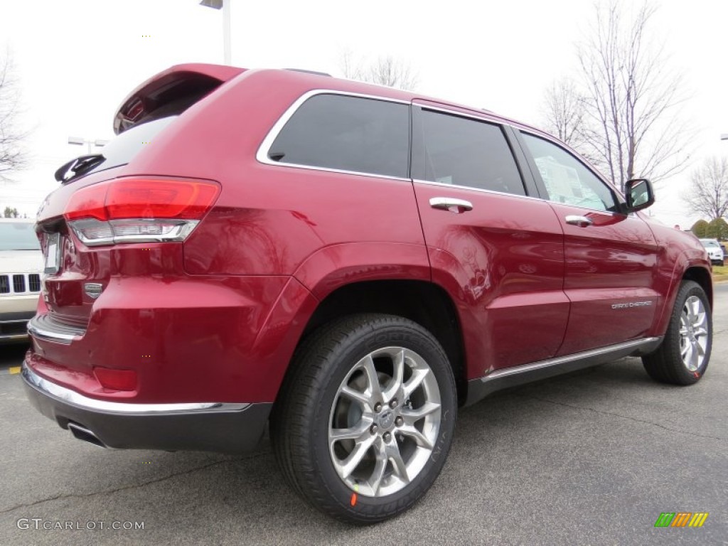 2014 Grand Cherokee Summit - Deep Cherry Red Crystal Pearl / Summit Grand Canyon Jeep Brown Natura Leather photo #3