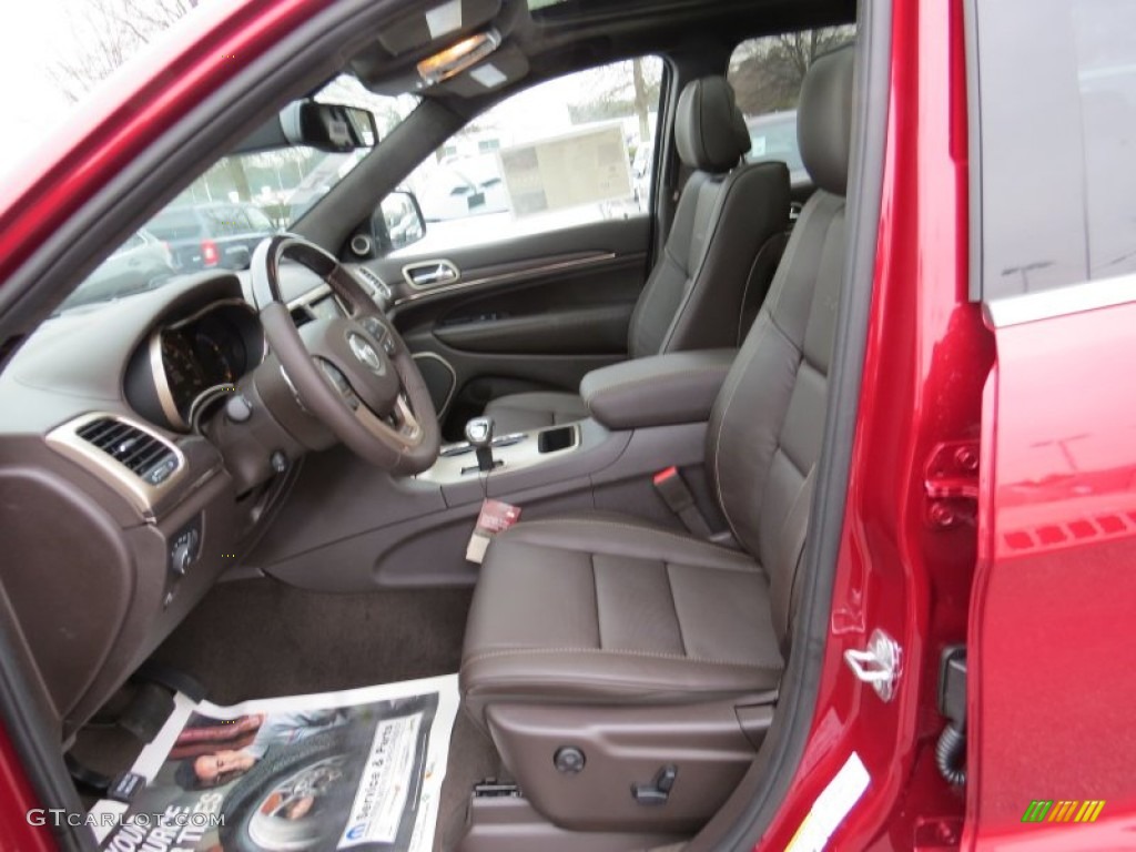 2014 Grand Cherokee Summit - Deep Cherry Red Crystal Pearl / Summit Grand Canyon Jeep Brown Natura Leather photo #6