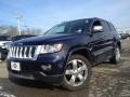 2012 True Blue Pearl Jeep Grand Cherokee Overland 4x4  photo #1