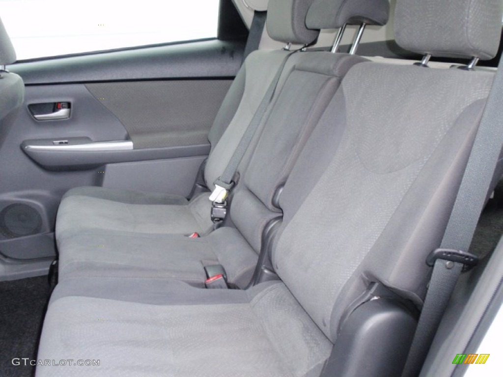 2013 Toyota Prius v Three Hybrid Rear Seat Photos