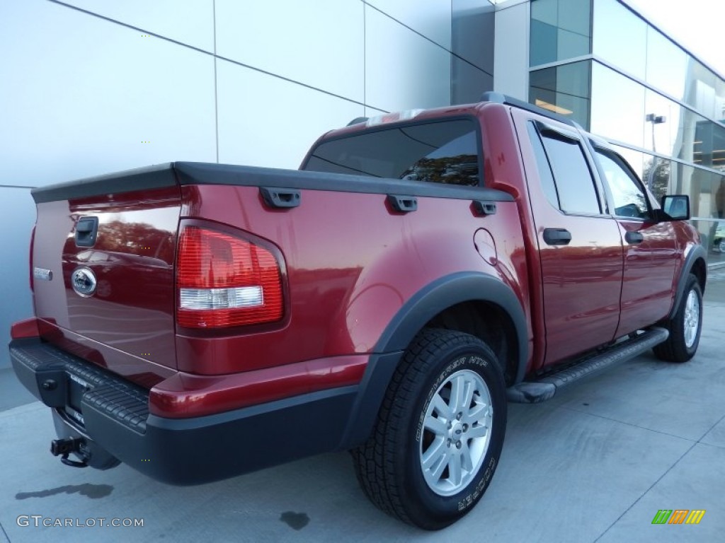 2007 Explorer Sport Trac XLT - Red Fire / Camel photo #4