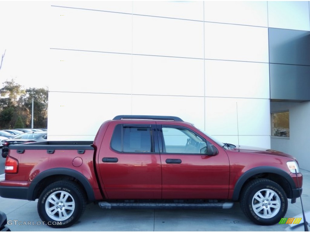 2007 Explorer Sport Trac XLT - Red Fire / Camel photo #5