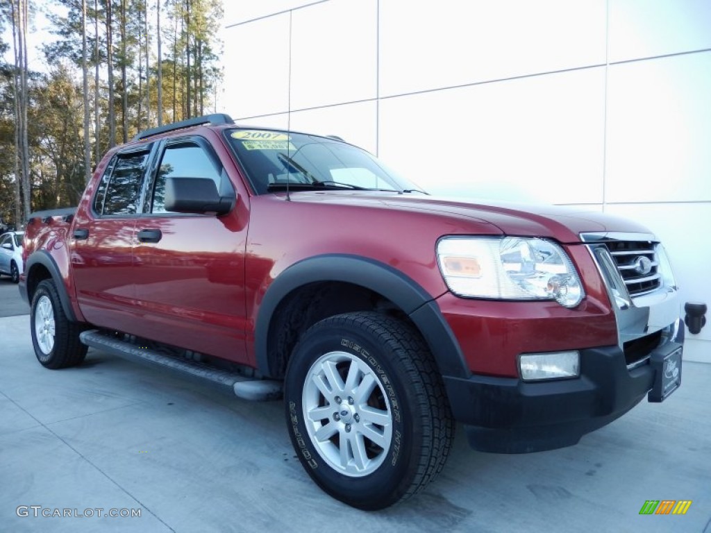 Red Fire 2007 Ford Explorer Sport Trac XLT Exterior Photo #90482879