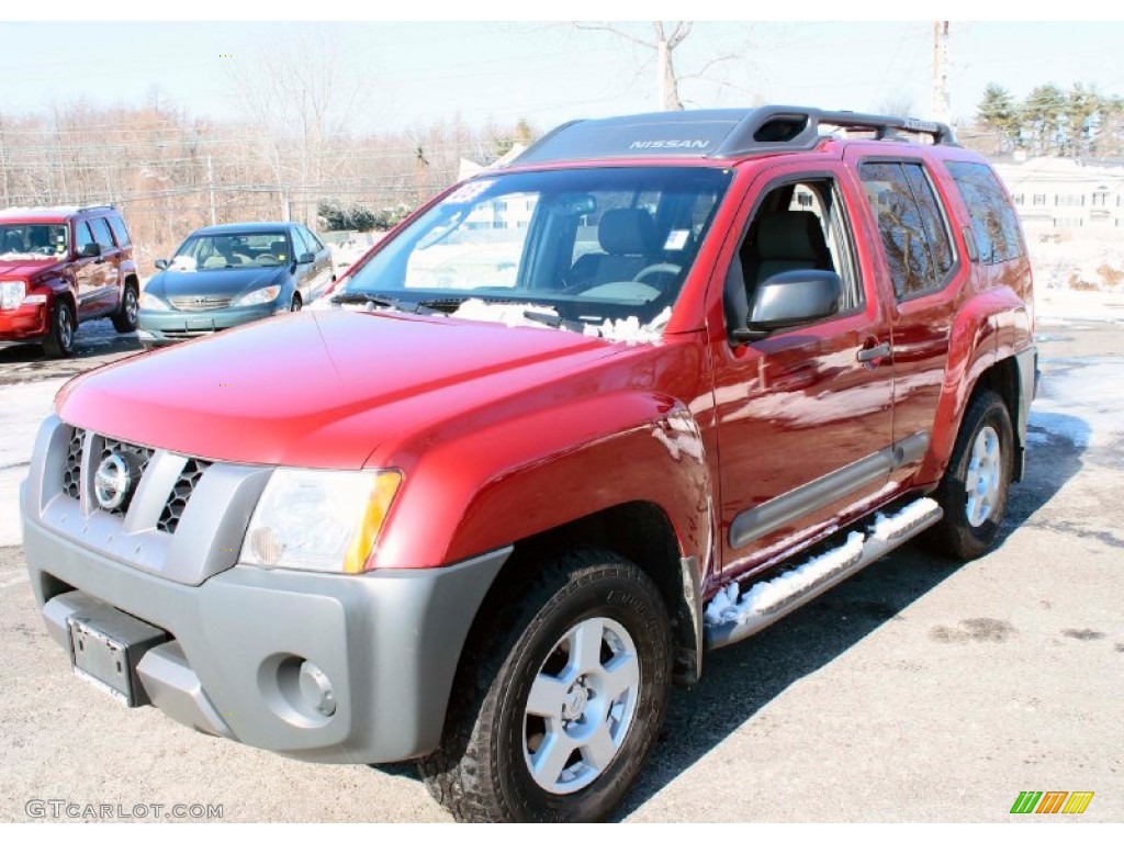 2005 Xterra S 4x4 - Red Brawn Pearl / Steel/Graphite photo #3
