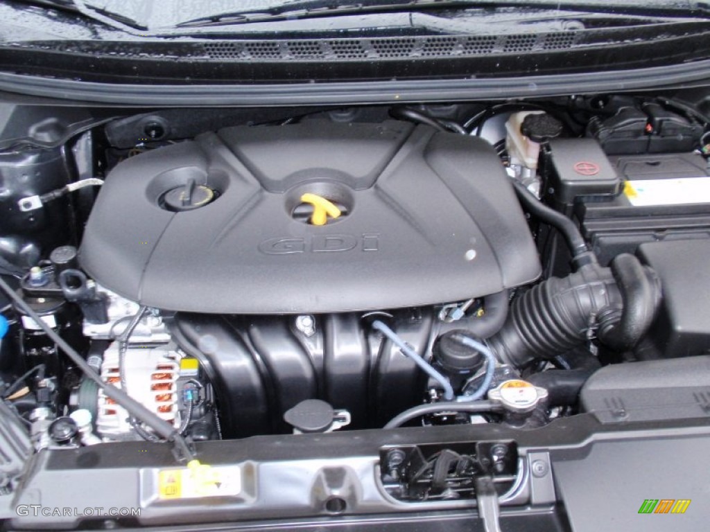 2014 Elantra Sport Sedan - Black Noir Pearl / Gray photo #15