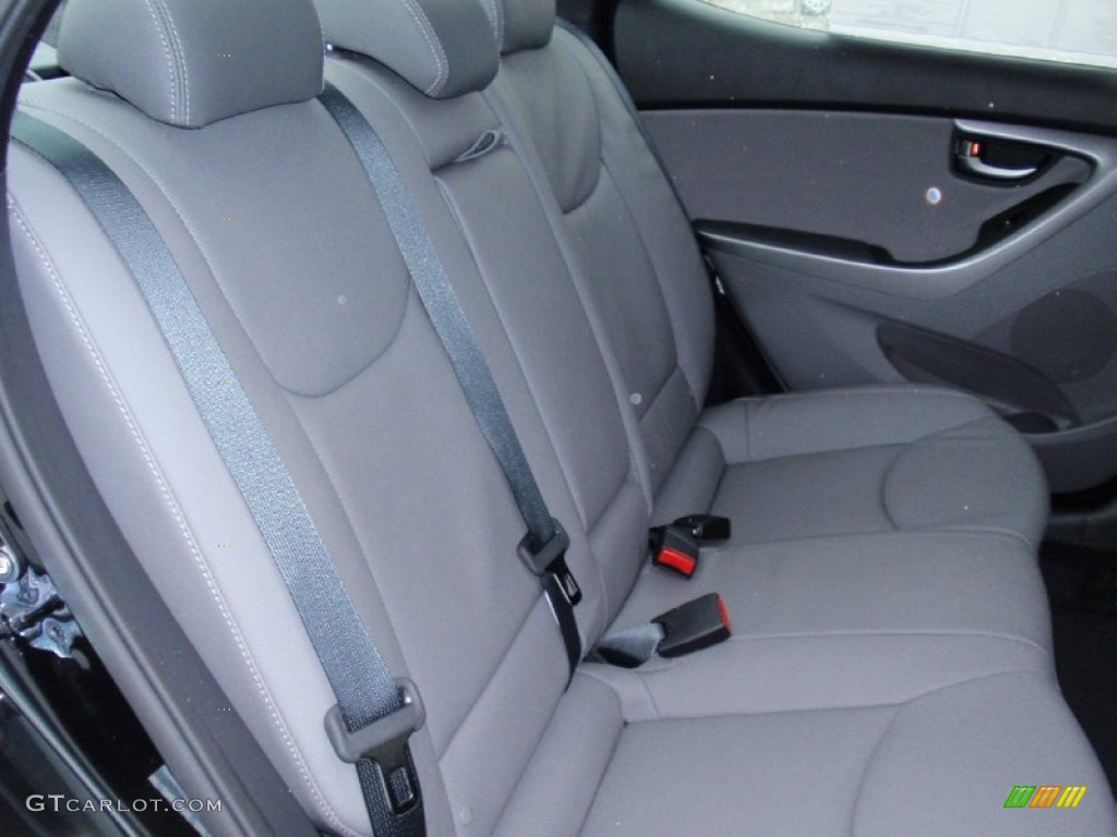 2014 Elantra Sport Sedan - Black Noir Pearl / Gray photo #20