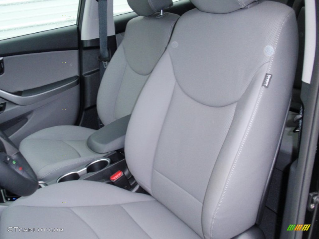 2014 Elantra Sport Sedan - Black Noir Pearl / Gray photo #25