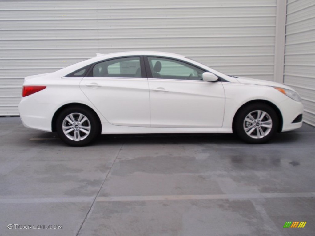 2014 Sonata GLS - Pearl White / Gray photo #3