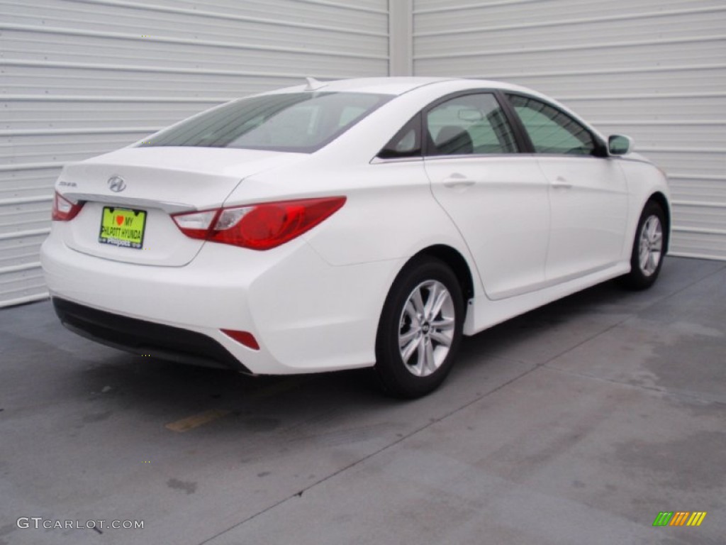 2014 Sonata GLS - Pearl White / Gray photo #4