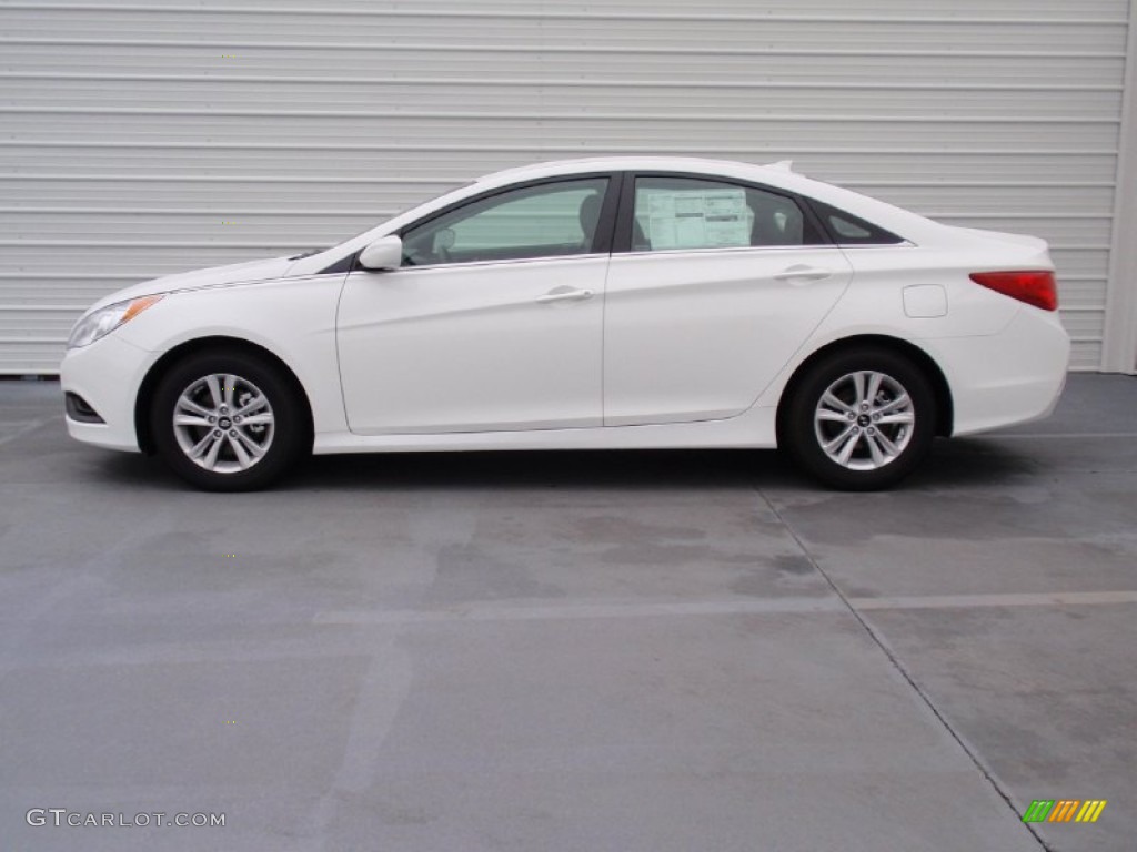 2014 Sonata GLS - Pearl White / Gray photo #7