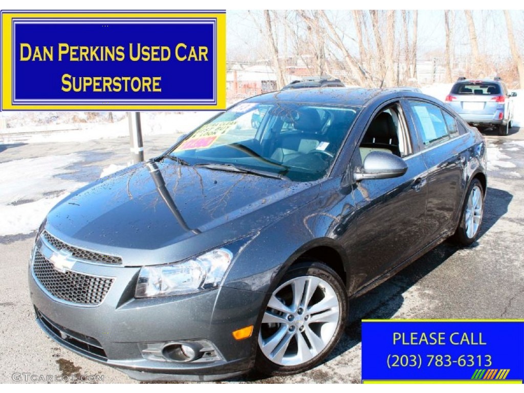 2013 Cruze LTZ - Cyber Gray Metallic / Jet Black photo #1