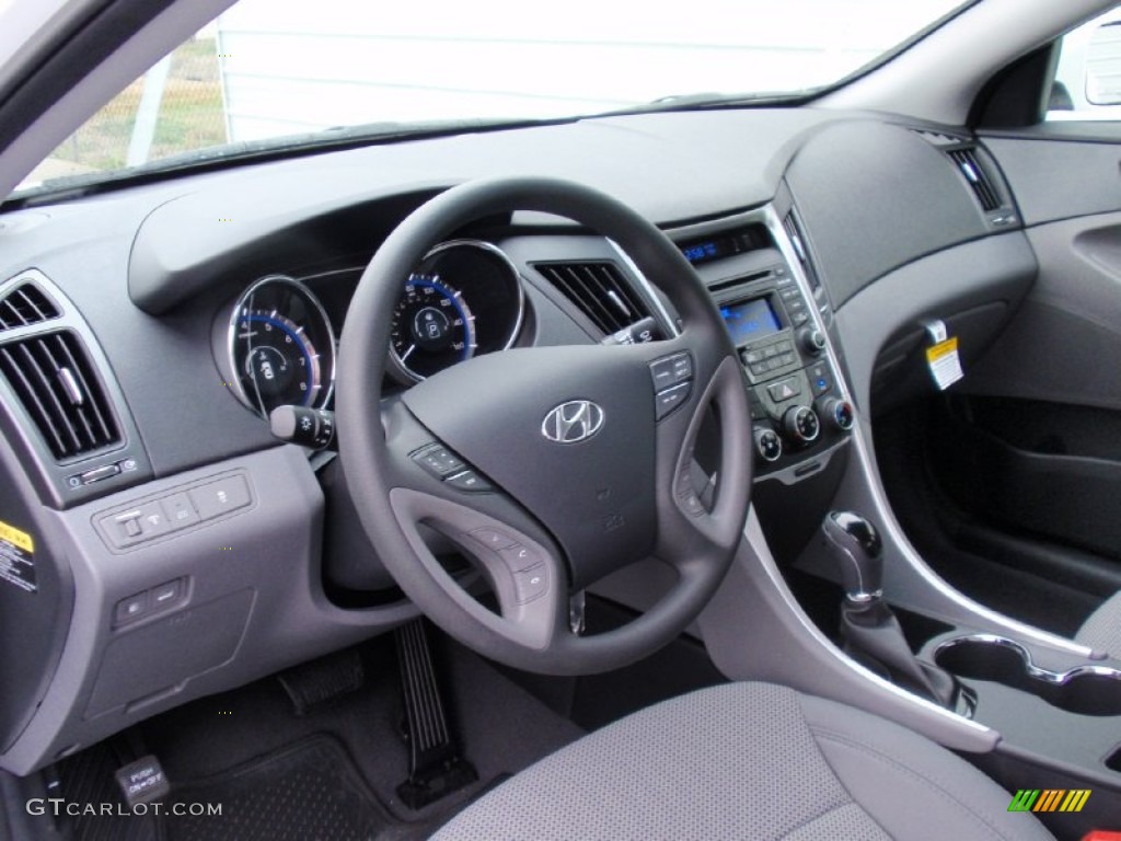 2014 Sonata GLS - Pearl White / Gray photo #25