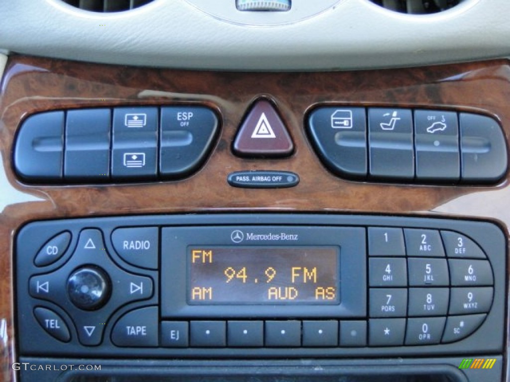 2004 CLK 500 Coupe - Alabaster White / Stone photo #12