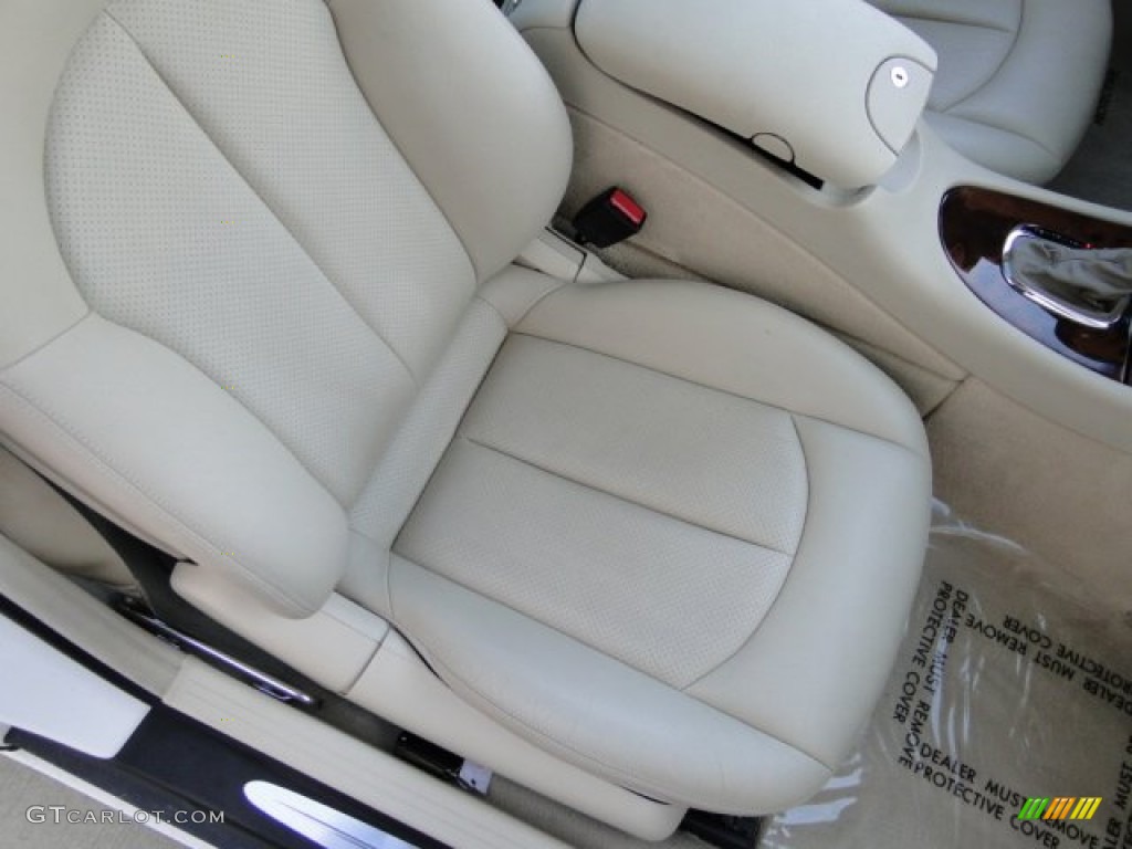 2004 CLK 500 Coupe - Alabaster White / Stone photo #16