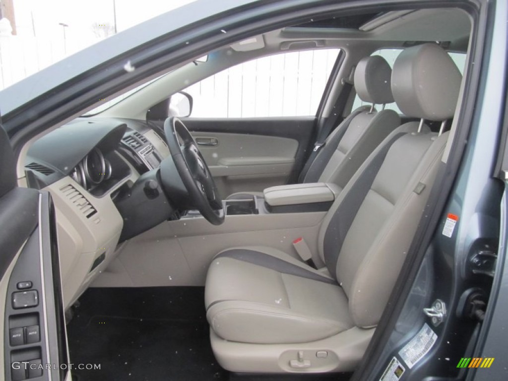2011 CX-9 Touring AWD - Dolphin Gray Mica / Sand photo #13