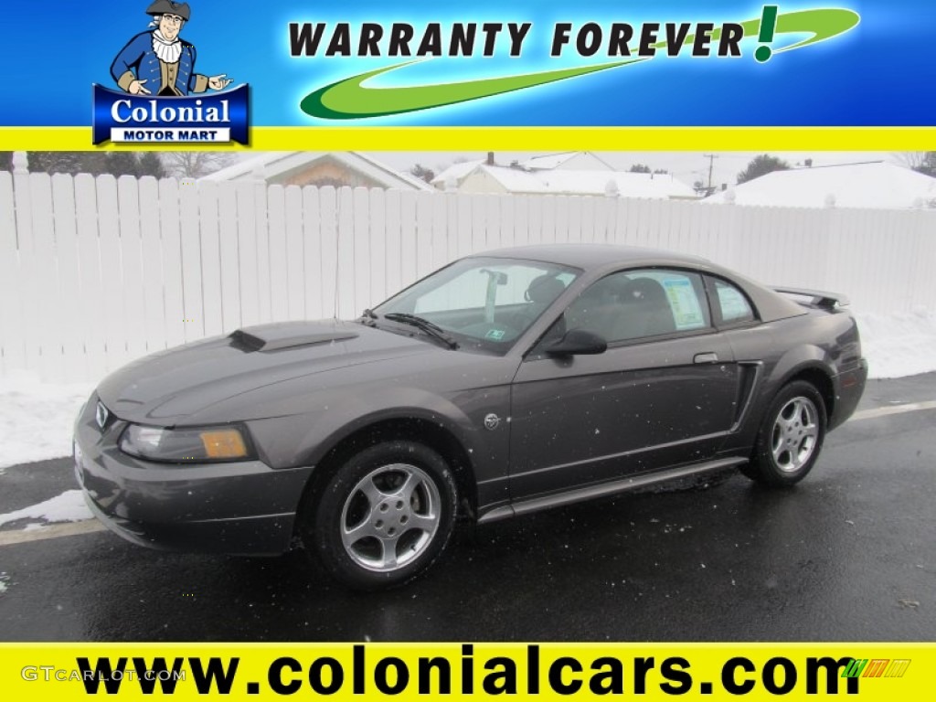 2004 Mustang V6 Coupe - Dark Shadow Grey Metallic / Medium Graphite photo #1