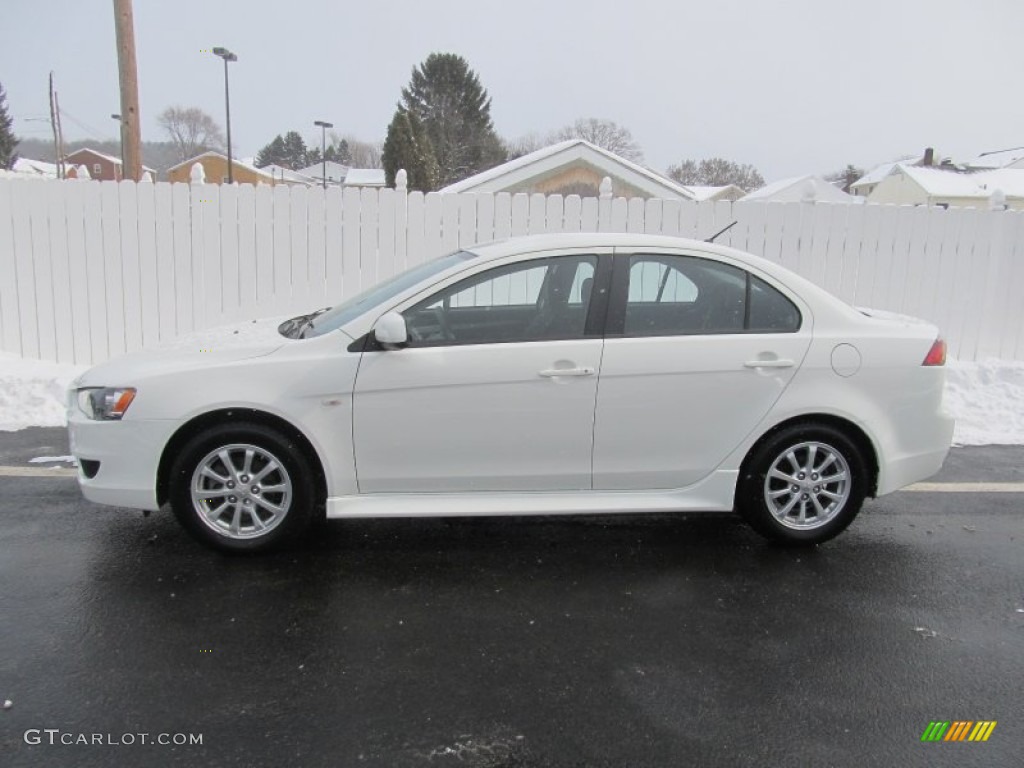 Wicked White 2012 Mitsubishi Lancer SE AWD Exterior Photo #90490265