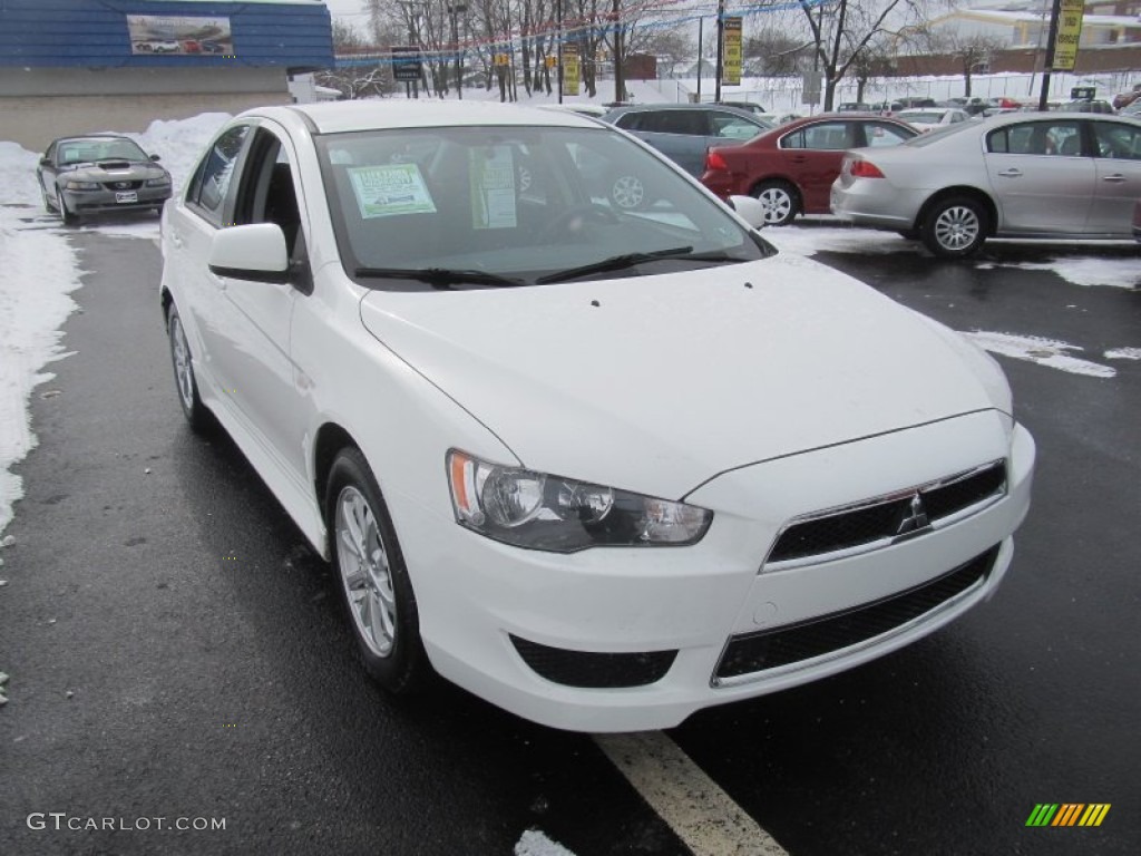 Wicked White 2012 Mitsubishi Lancer SE AWD Exterior Photo #90490334