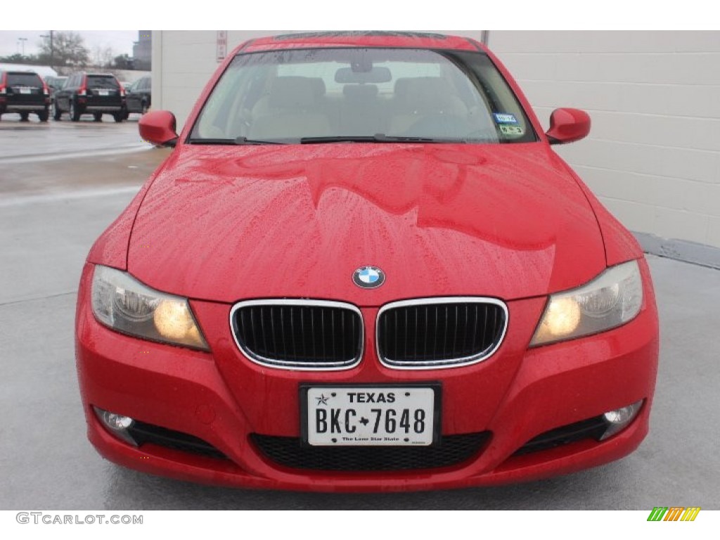 2009 3 Series 328i Sedan - Crimson Red / Chestnut Brown Dakota Leather photo #2