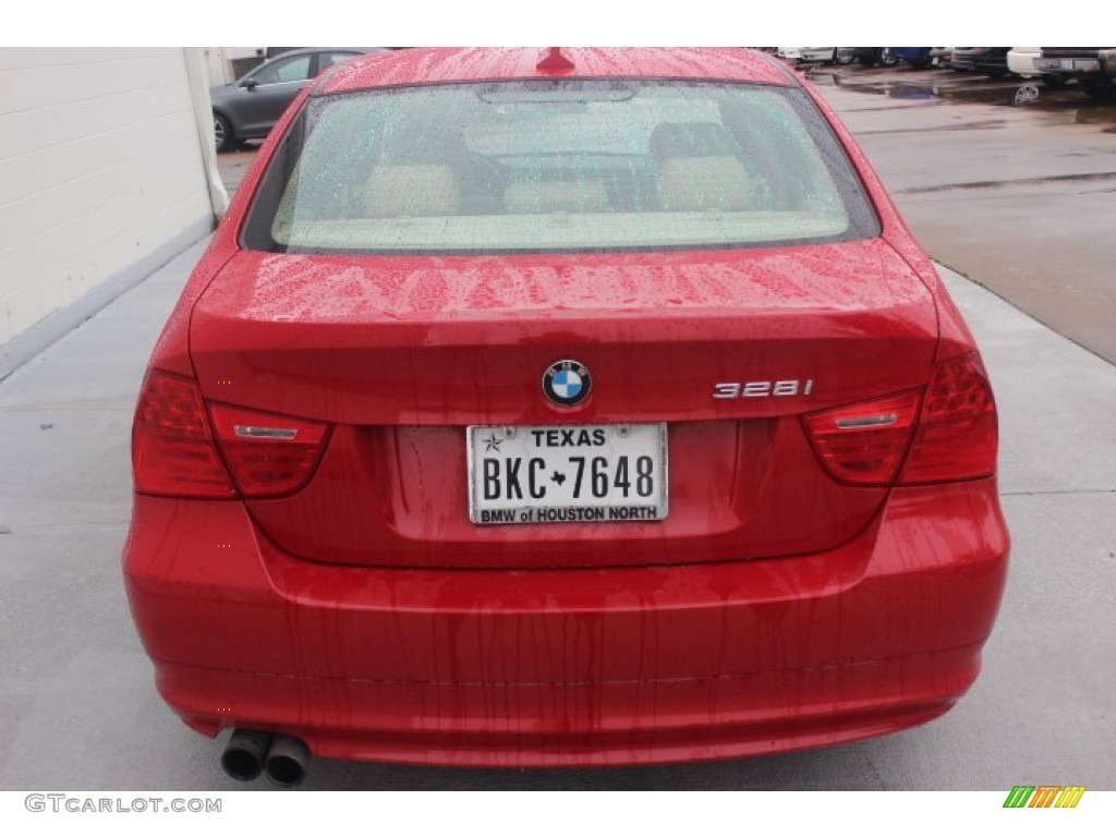 2009 3 Series 328i Sedan - Crimson Red / Chestnut Brown Dakota Leather photo #3