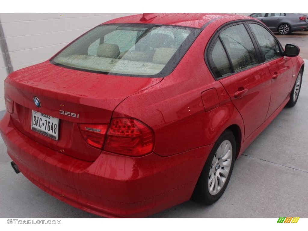 2009 3 Series 328i Sedan - Crimson Red / Chestnut Brown Dakota Leather photo #4
