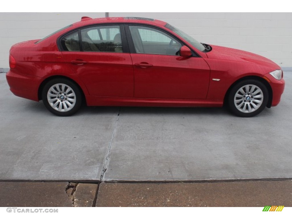 2009 3 Series 328i Sedan - Crimson Red / Chestnut Brown Dakota Leather photo #5