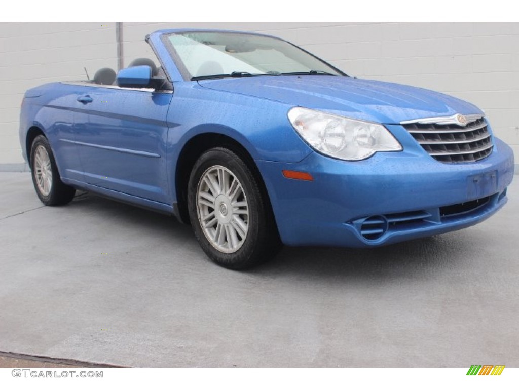 2008 Sebring Touring Convertible - Marathon Blue Pearl / Dark Slate Gray/Light Slate Gray photo #1