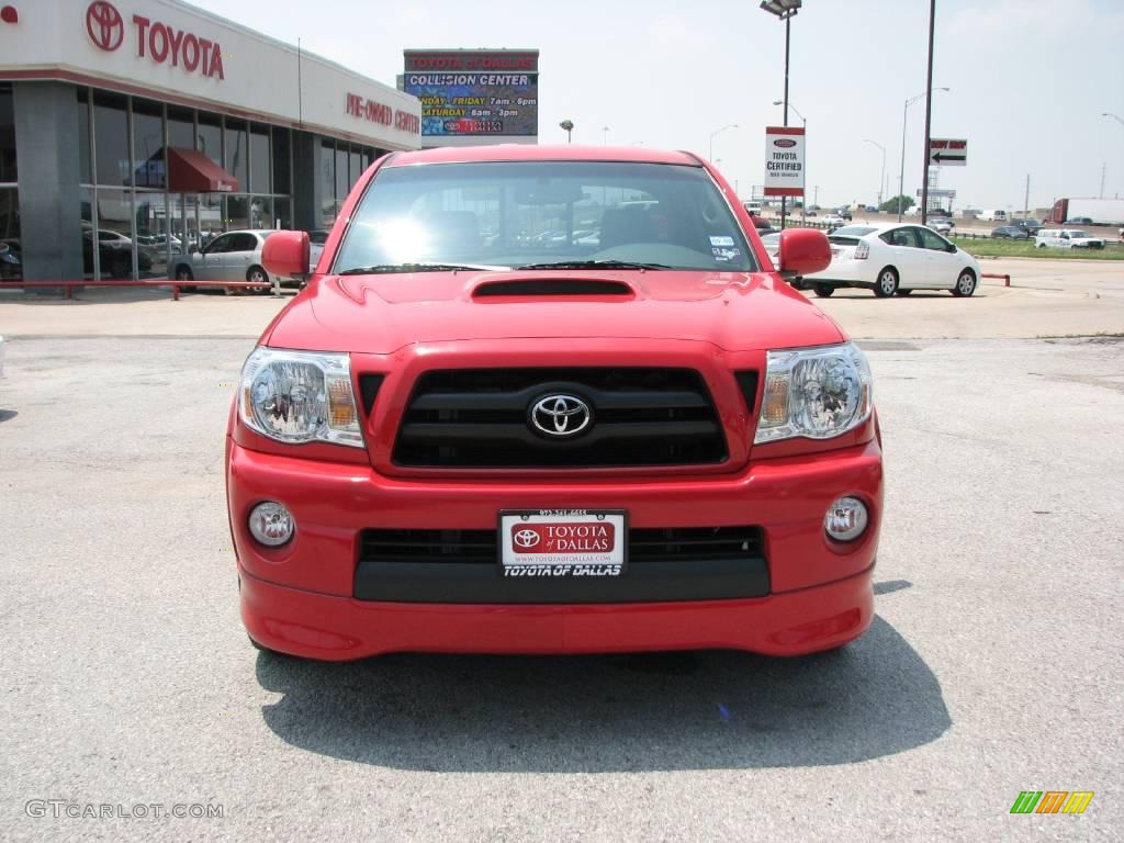 2008 Tacoma X-Runner - Radiant Red / Graphite Gray photo #3