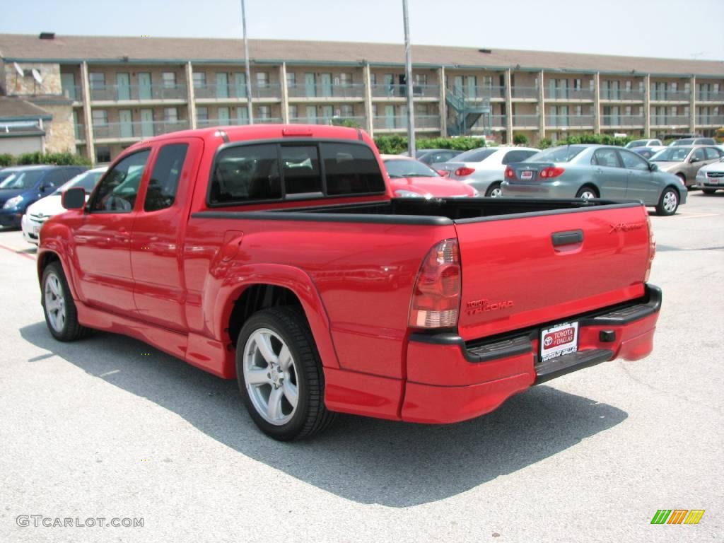2008 Tacoma X-Runner - Radiant Red / Graphite Gray photo #8