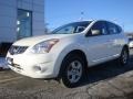 2011 Pearl White Nissan Rogue S AWD  photo #1