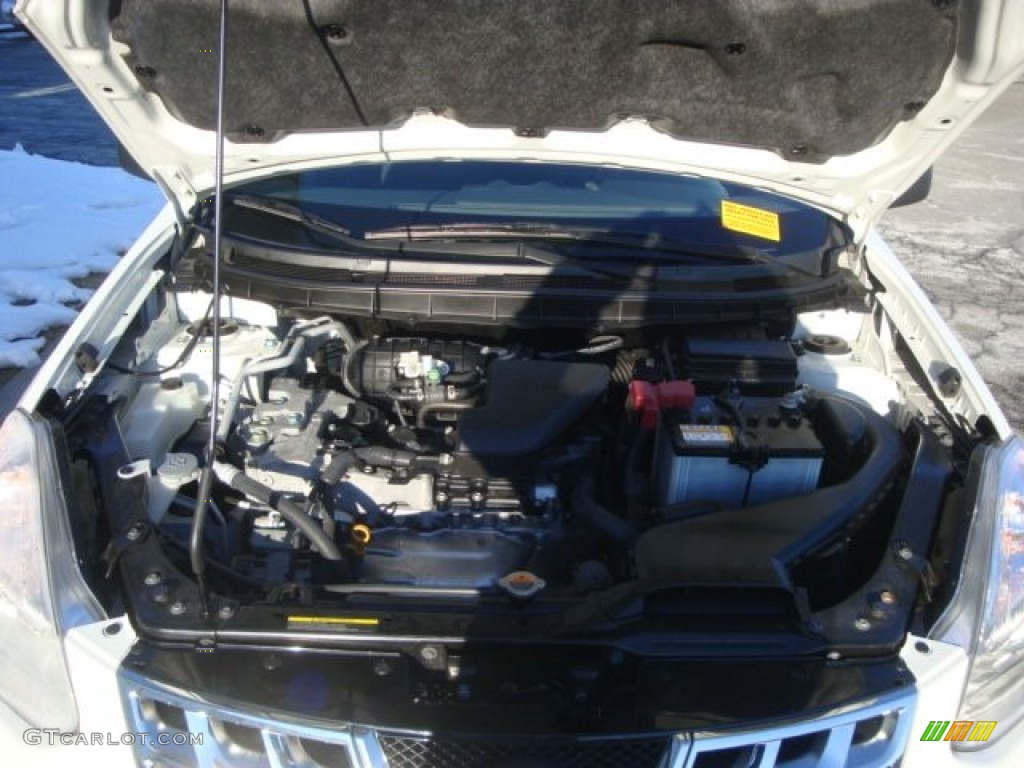 2011 Rogue S AWD - Pearl White / Black photo #26